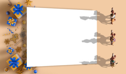 Letter to the wise men with christmas gifts