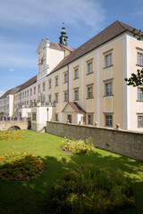 Facade of famous Monastery Kremsmünster, Kremsmünster, Upper Austria
