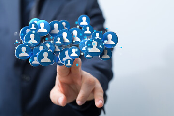 Human resource management and recruitment employment business concept