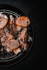 grilled meat on the grill