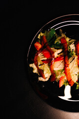 grilled salmon steak