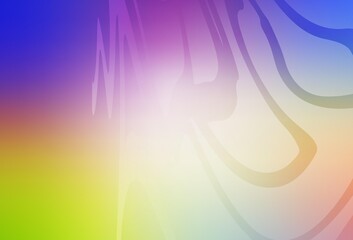 Light Multicolor vector blurred shine abstract template.