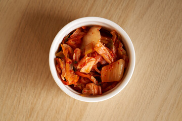 Kim chi - traditional korean food - fermented vegetables with fish sauce