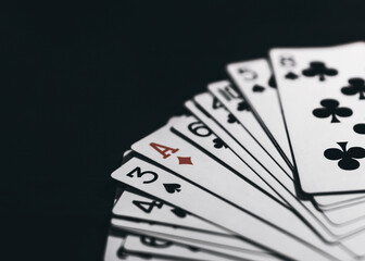 playing cards and chips