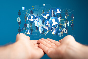 people network structure HR - Human resources management and recruitment