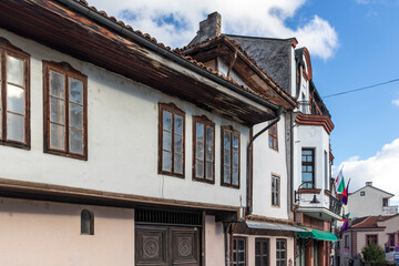 Fototapeta na wymiar Typical street and Building in Veliko Tarnovo, Bulgaria