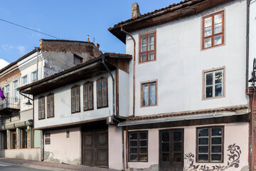 Typical street and Building in Veliko Tarnovo, Bulgaria