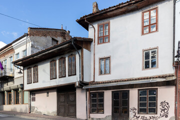 Fototapeta premium Typical street and Building in Veliko Tarnovo, Bulgaria