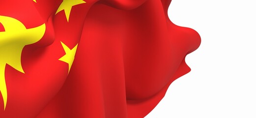 china red flag with yellow stars