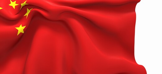 china red flag with yellow stars