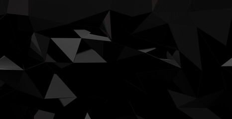 Abstract dark polygonal mosaic background