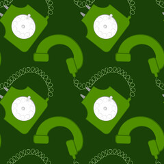 stylized rare disc phones - graphics. Communication, conversation, communication