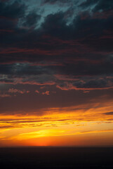 Fototapeta premium red sunset sky