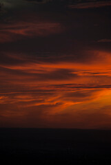 sunset in the sky