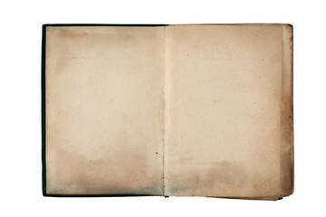 yellow stained paper, texture, old sheets from a book, isolate on a white background