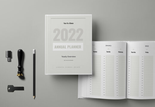Full Year 2022 Planner Agenda Layout