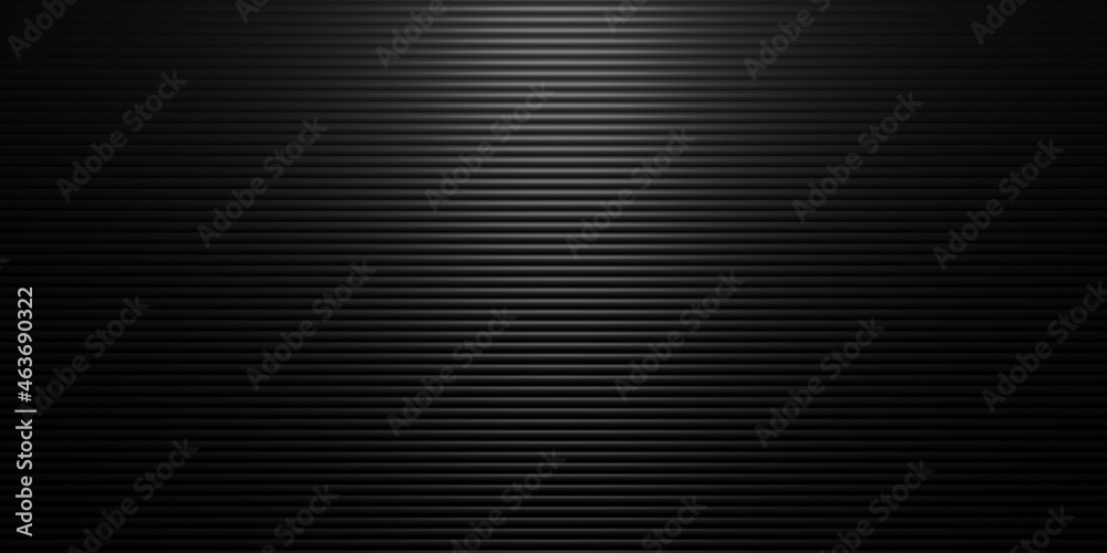 Poster modern minimal black thin tubes array geometrical pattern background flat lay top view from above