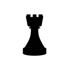 Rook chess icon isolated on white background. Rook chess icon for web site, app, logo and print presentation. Creative art concept, vector illustration, eps 10