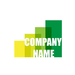 Company logo isolated on white background. Trendy Company logo for web site. Company logo for ads, flyer. Company logo vector illustration