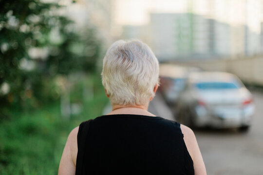 Senior woman outdoors