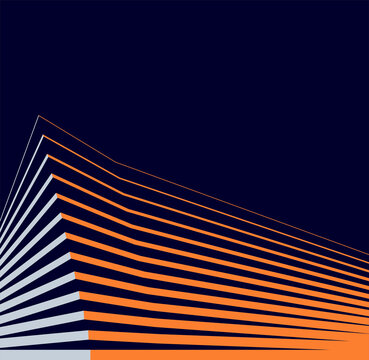 Abstract Geometric Architectural Shape