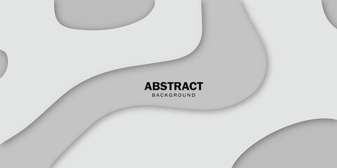 Abstract grey white background - modern concept banner in minimal design style.