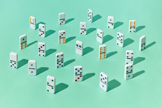 Domino piece with eyes