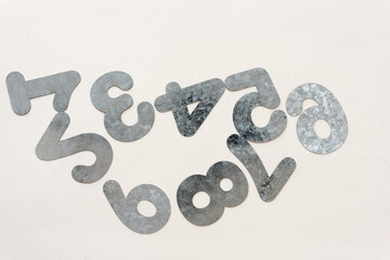 galvanized steel numbers - backwards