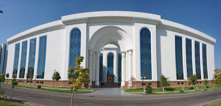 National Library of Uzbekistan named after Alisher Navoi and Palace of symposium in Tashkent