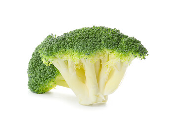 Tasty broccoli cabbage on white background