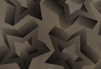 Light Gray vector texture with beautiful stars.