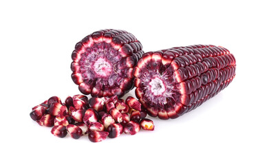 purple corn isolated on a white background