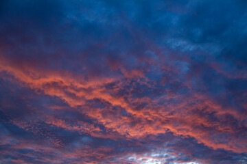 Red sky at dawn