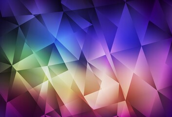 Fototapeta premium Light Multicolor vector triangle mosaic template.