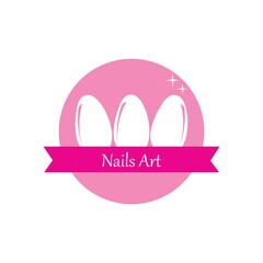 Nail, menicure logo vector