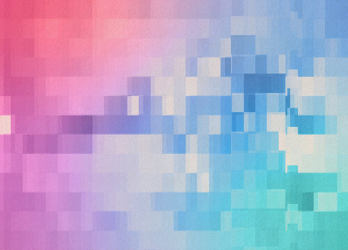 Abstract Gradient Distorted Composition Glitch