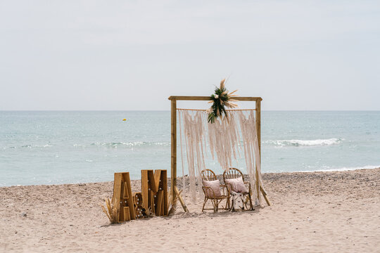 Wedding Decor On Sandy Beach