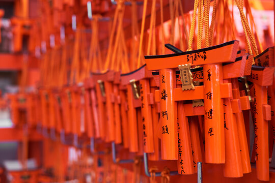 Prayers left at Japanese Temple