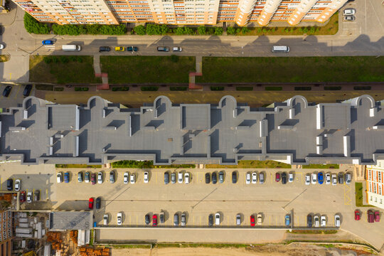 residential building aerial view
