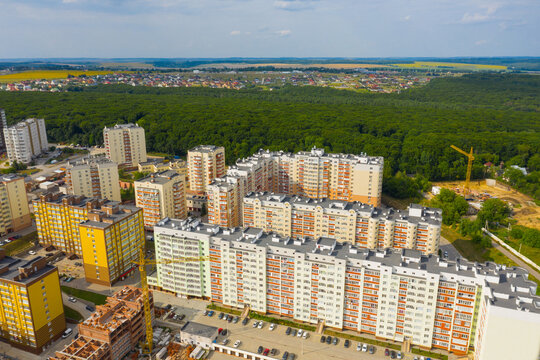 buildings ready for living in the background of nature
