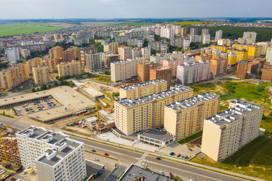 city ​​area with new buildings
