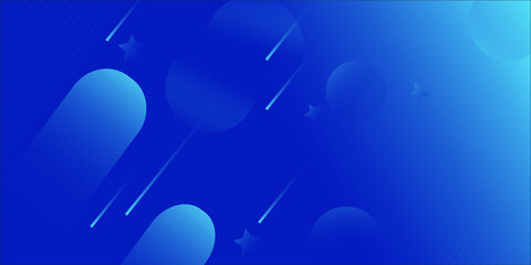 Abstract Blue Background with Stars