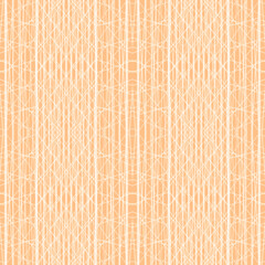 Geometric ornament of white stripes on an orange background