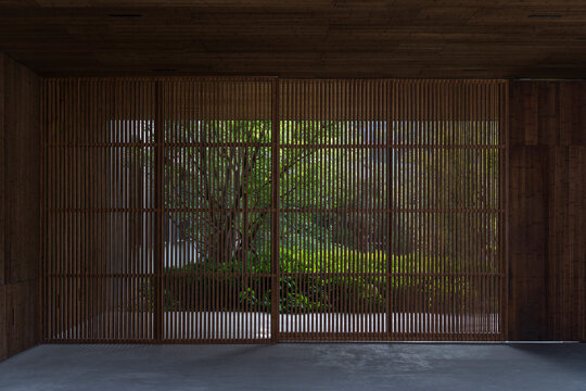 Chinese wooden door