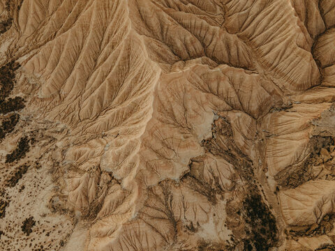 Aerial view of the Bardenas Reales Desert 
