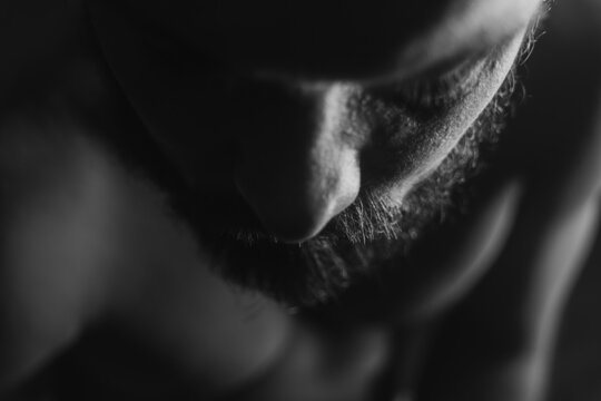 Sad man portrait