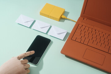 Business Themed Still Life And Communication Concept