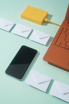 Communication And Responsiveness Still Life Concept 