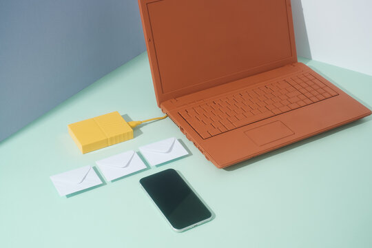 Technology And Business Themed Still Life Concept