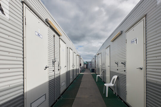 Onsite temporary accomodation for workers at drilling site